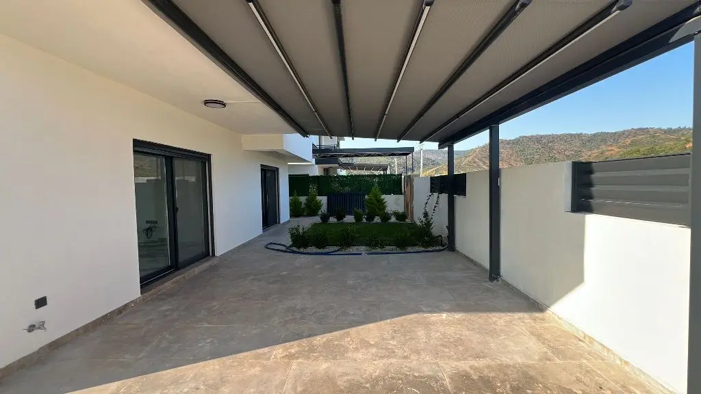 Shaded terrace